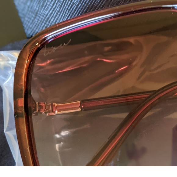 Lou Oversized Brown Round Square Sunglasses - Picture 5 of 8